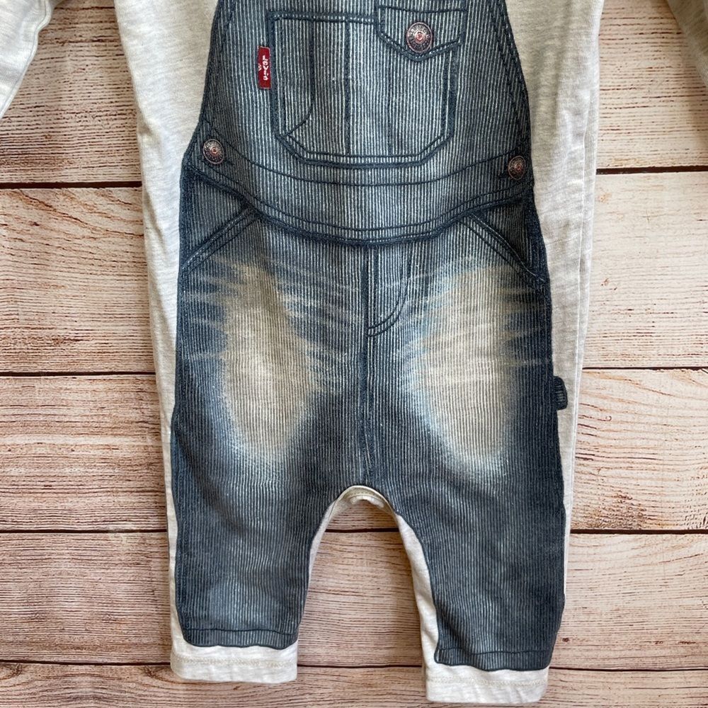 LEVIS ROMPER WITH GRAPHIC OVERALLS PRINT - Picture 3 of 8